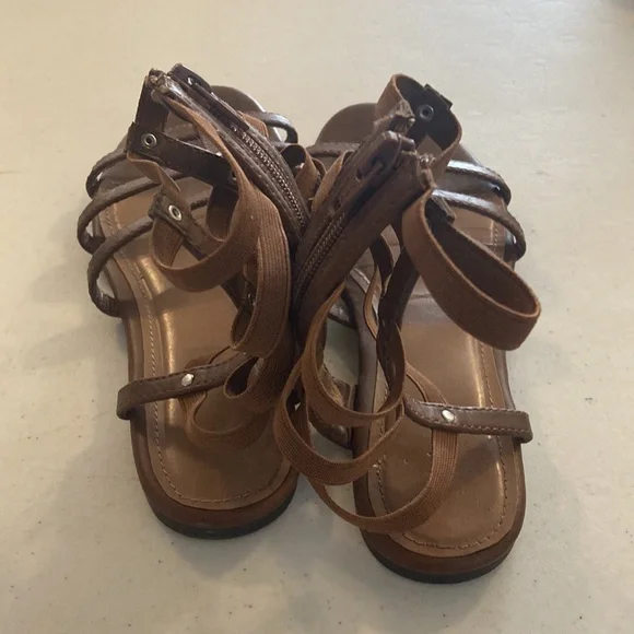 Stretchy Strap Ankle Sandals - Picture 5 of 10